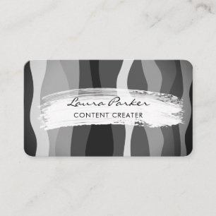 Wellenstreifen Elegantes Modernes Kurven Geschäfts Visitenkarte