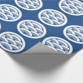 Wellenüberschneidungen im Kreis Geschenkpapier (Ecke)