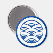 Wellenüberschneidungen im Kreis Magnet (Vorderseite/Rückseite)