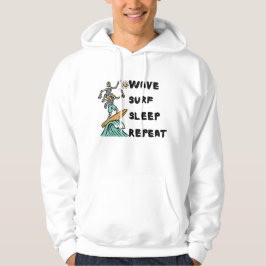 Wellenüberwölbung wiederholen hoodie