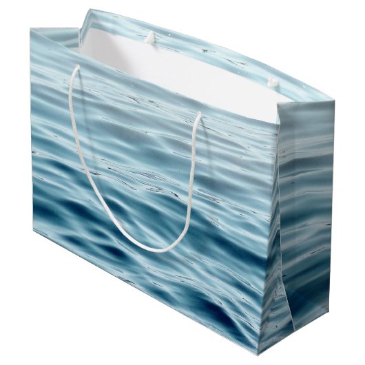 Wellenwasser Große Geschenktüte (Rückseite Schrägansicht)