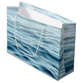 Wellenwasser Große Geschenktüte (Vorderseite Schrägansicht)