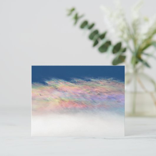 Wellenwolke erstellen postkarte (Stehend Vorderseite)