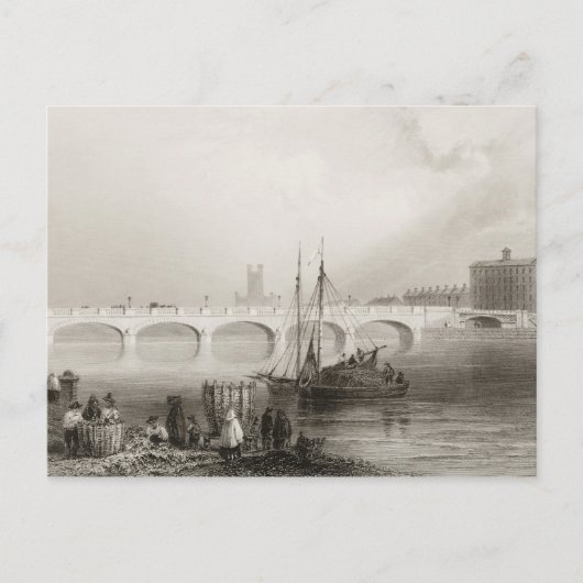 Wellesley Bridge, Limerick, Irland Postkarte (Vorderseite)
