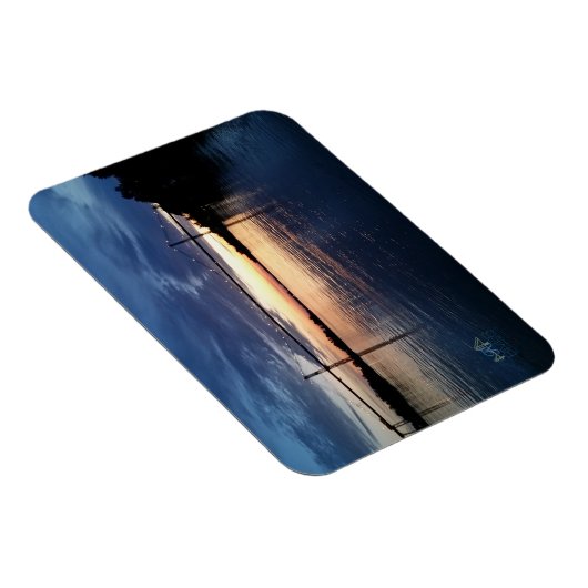 Wellesley Island Bridge Sunset Magnet (Rechte Seite)