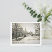 Wellesley, Massachusetts, Der Platz, Vintag Postkarte (Stehend Vorderseite)
