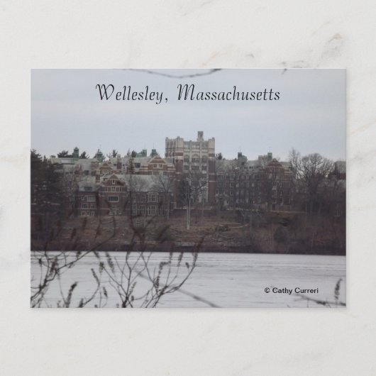 Wellesley, Massachusetts Postkarte (Vorderseite)