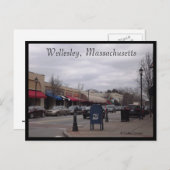 Wellesley, Massachusetts Postkarte (Vorne/Hinten)