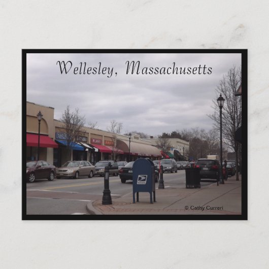 Wellesley, Massachusetts Postkarte (Vorderseite)