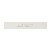 Wellfleet Cape Cod Map mit rotem Herzen Hochzeit Einladungsbanderole (Flach)
