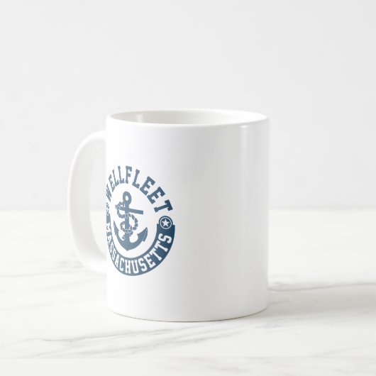 Wellfleet Massachusetts Kaffeetasse (Vorderseite Links)