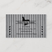 Wellgepökeltes Hühnersplit Monogram Eier Visitenkarte (Rückseite)