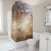 Wellglas mit Hintergrundbeleuchtung. Schönes Licht Duschvorhang (Beispiel)