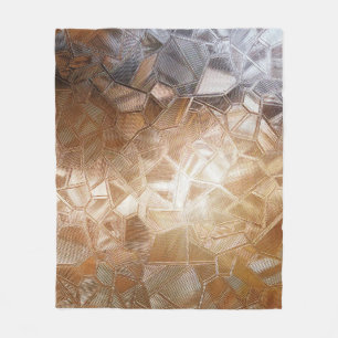 Wellglas mit Hintergrundbeleuchtung. Schönes Licht Fleecedecke