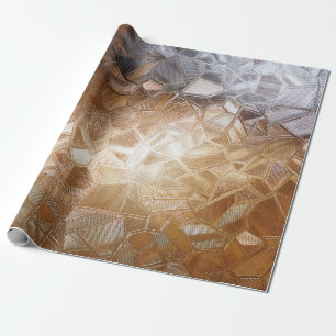 Wellglas mit Hintergrundbeleuchtung. Schönes Licht Geschenkpapier