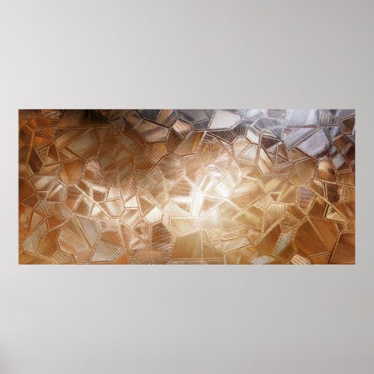 Wellglas mit Hintergrundbeleuchtung. Schönes Licht Poster (Vorne)