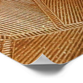 Wellglas mit Hintergrundbeleuchtung. Schönes Licht Poster (Ecke)