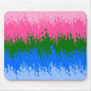 Wellig-trips abstraktes omniromantisches Stolzflag Mousepad