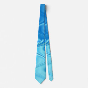 Wellige Blaue Abstraktion Krawatte