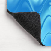 Wellige Blaue Abstraktion Mousepad (Ecke)