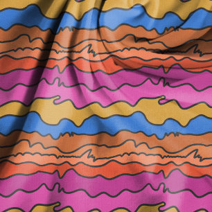 Wellige horizontale abstrakte erdige Farben Stoff