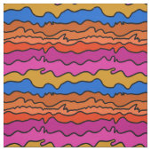 Wellige horizontale abstrakte erdige Farben Stoff (Muster)