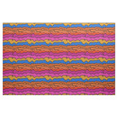 Wellige horizontale abstrakte erdige Farben Stoff (Fat Quarter (45,7 x 55,9 cm))