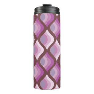 Wellige Ombre Lila All-Over-Print Leggings Thermosbecher