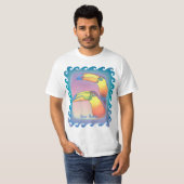 Wellige Zwei Tukane  T-Shirt (Vorne ganz)
