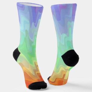 Welliges Gradient-Socken Socken