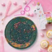 Welliges Mandala-Papierplate Pappteller (Party)