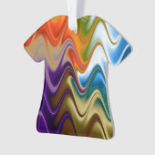 Welliges mehrfarbiges abstraktes Ornament (Vorderseite)