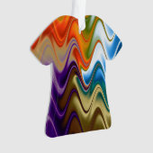 Welliges mehrfarbiges abstraktes Ornament (Vorderseite)