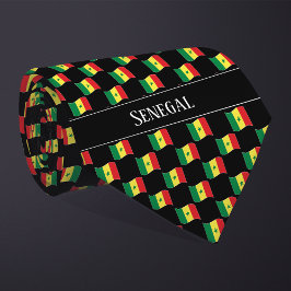 Welliges Senegal-Flaggenmuster Krawatte