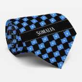 Welliges Somalia-Flaggenmuster Krawatte (Gerollt)