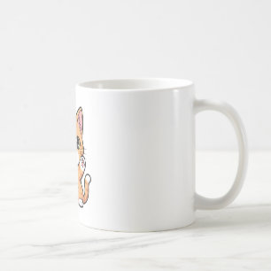 Welliges süßes orangefarbenes Tabby-Kätzchen Kaffeetasse