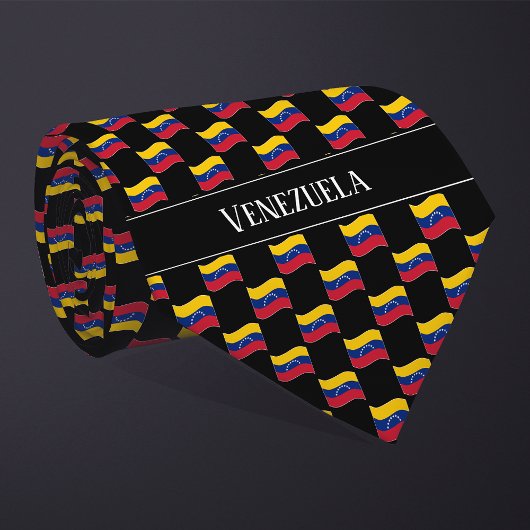 Welliges Venezuela-Flaggenmuster Krawatte