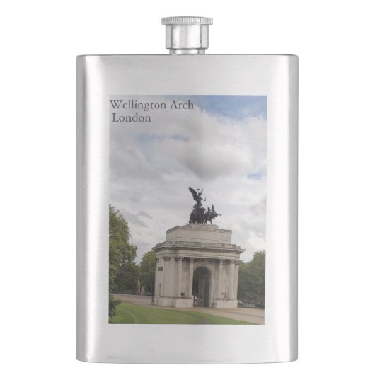 Wellington Arch London Flasche Flachmann (Vorderseite)