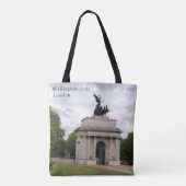 Wellington Arch London Tote Bag Tasche (Rückseite)