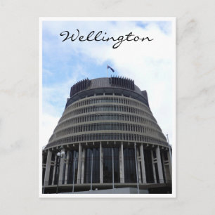 Wellington beehive nz postkarte