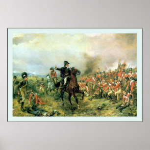 Wellington bei Waterloo Poster