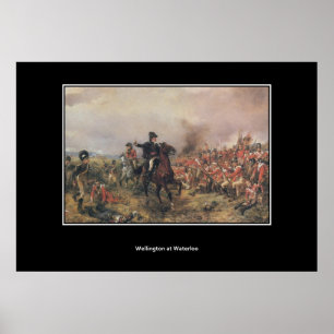 Wellington bei Waterloo Vintage Poster