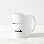 Wellington Bomber, Silhouette Tasse (VorderseiteRechts)