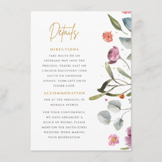 Wellington Boot Floral Details Begleitkarte