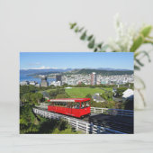 Wellington Cable Car, Neuseeland Karte (Stehend Vorderseite)