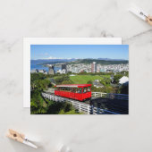 Wellington Cable Car, Neuseeland Karte (Vorderseite/Rückseite Beispiel)