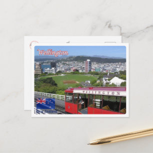 Wellington - Cable Car - New Zealand - Postkarte
