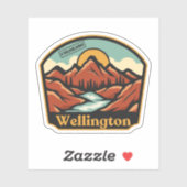 Wellington, Colorado Sticker (Blatt)