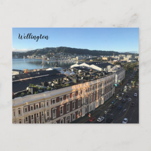 wellington harbour nz postkarte