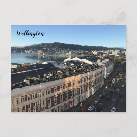 wellington harbour nz postkarte (Vorderseite)